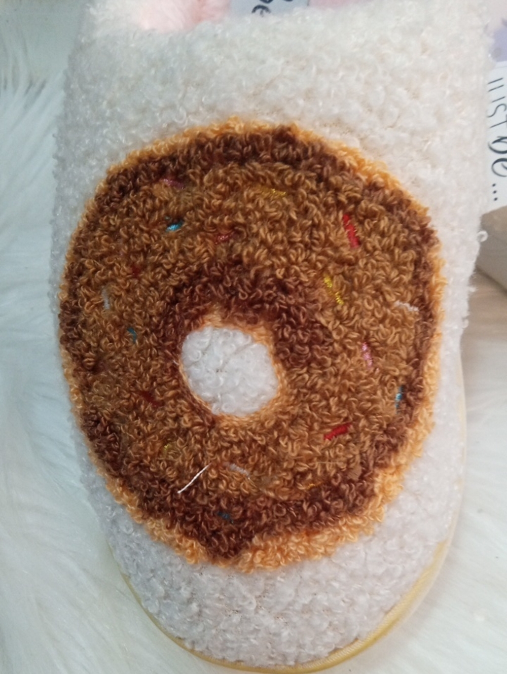 JUST BE COFFEE/DONUT SLIPPERS - Picture 3 of 10